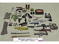 Lot of G.I. Joe 12" Action Figures Accessories 1990s-2000s Hasbro Weapons