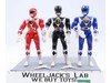 Lot of 3 Power Rangers 1993-94 Red Pink Blue Karate 8" Bandai Action Figures