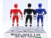 Lot of 3 Power Rangers 1993-94 Red Pink Blue Karate 8" Bandai Action Figures