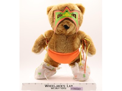Ultimate Warrior 15" Plush Teddy Bear Vintage 1990 WWF Titan Sports MINTY