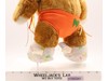 Ultimate Warrior 15" Plush Teddy Bear Vintage 1990 WWF Titan Sports MINTY