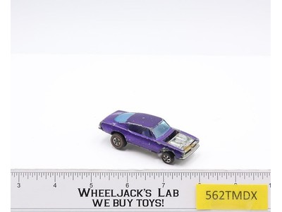 Custom Barracuda Purple w/Purple Interior 1967 1968Redline Hot Wheels Mattel Vtg