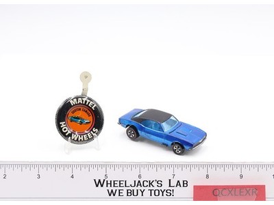 Custom Camaro Blue w/ Blue Int. & Black Roof 1967 1968 Hot Wheels Redline Mattel