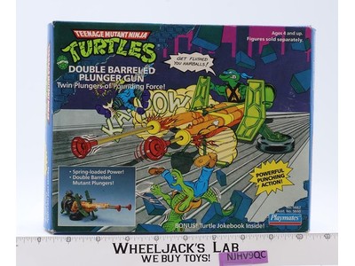 Double Barreled Plunger Gun 100% Complete TMNT 1989 Playmates Figure Vehicle