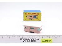 Trailer Caravan PINK Matchbox Series 23 Lesney Made In England w/ Original Box