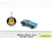Custom AMX Aqua 1968 1969 Redline Hot Wheels Mattel Vintage RL w/ Button