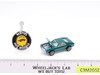 Custom AMX Aqua 1968 1969 Redline Hot Wheels Mattel Vintage RL w/ Button