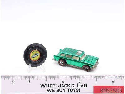 Classic Nomad Emerald Green 1969 1970 Hot Wheels Mattel Vtg Redline RL w/ Button