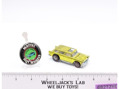 Classic Nomad Yellow 1969 1970 Redline Hot Wheels Mattel RL White Int. w/ Button