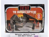 Imperial Tie Interceptor 100% Complete Star Wars ROTJ 1983 Kenner Vehicle
