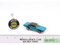 Custom T-Bird Aqua 1967 1968 Redline Hot Wheels Mattel Vintage RL USA