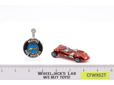 Twinmill Spectraflame Red 1968 1969 Redline Hot Wheels Mattel Vtg RL w/ Button