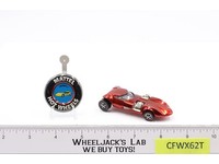 Twinmill Spectraflame Red 1968 1969 Redline Hot Wheels Mattel Vtg RL w/ Button