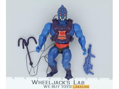 Webstor w/ RARE BLUE GUN He-Man Masters of the Universe MOTU 1984 Mattel Figure