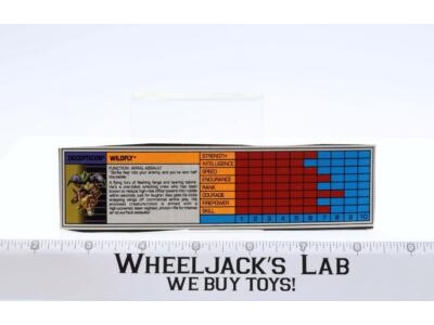 Wildfly Action Figure Tech Spec 1989 Vintage Hasbro G1 Transformers