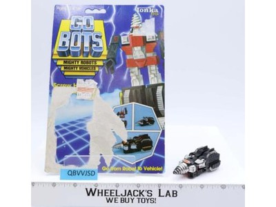 Screw Head 100% Complete W/Card Gobots Bandai Tonka 1984 Vintage Action Figure
