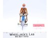 Rider on Blue Bicycle 1960's Japan Wind Up Tin Toy