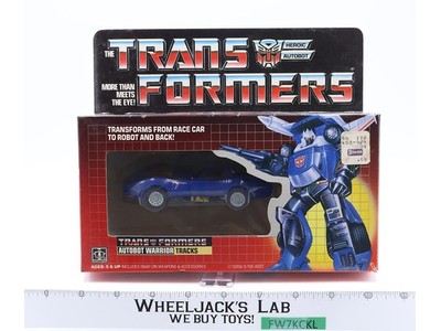 Tracks 100% complete W/Box & Bubble 1985 G1 Transformers Hasbro Vintage Figure