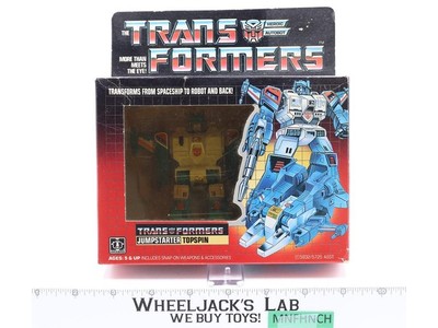Topspin 100% Complete w/Box 1985 Vintage Hasbro Action Figure G1 Transformers