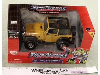 Jeep Wrangler Swindle Tranformers Alternators 2004 Hasbro Figure NEW SEALED