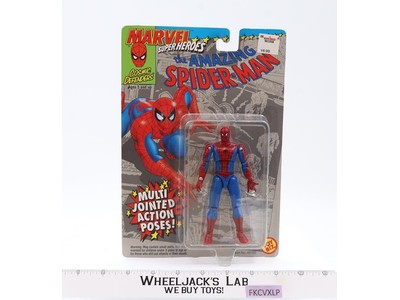 Spiderman Multi Jointed Poses Marvel Super Heroes Toy Biz 1994 Vintage MOSC New