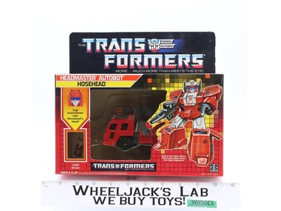 Headmaster Hosehead W/BOX & INSERT 100% Complete G1 Transformers 1987 Vintage