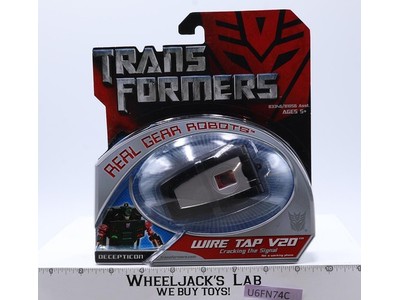 Wire Tap V20 Transformers Real Gear Robots 2007 Hasbro NEW SEALED