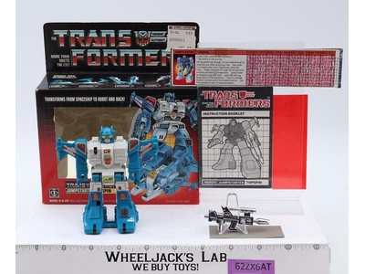 Topspin 100% Complete w/Box 1985 Vintage Hasbro Action Figure G1 Transformers