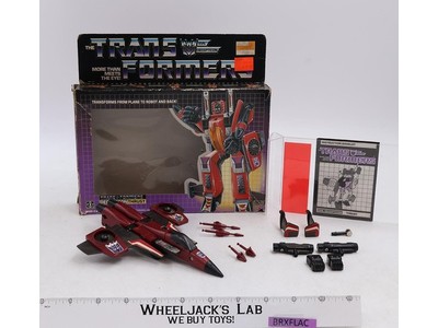 Thrust 100% Complete W/BOX 1985 Vintage G1 Transformers Hasbro Action Figure