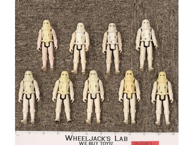 Lot of 9 Star Wars Hoth Stormtroopers 1980s Kenner Vintage Action Figures