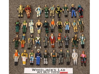Lot of 39 GI Joe Action Figures Hasbro 1980s - 1990s Vintage UNBROKEN