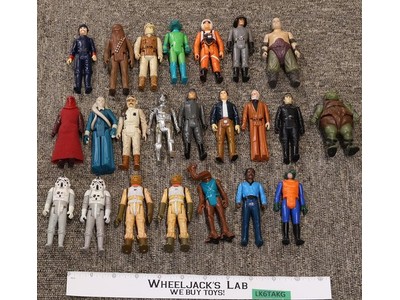 Lot of 23 (#1) Star Wars 1970s-1980s Kenner Vintage Action Figures
