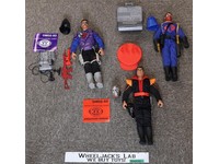 Lot of 3 GI Joe Cobra 1990s Hasbro 12" Action Figures and Accessories