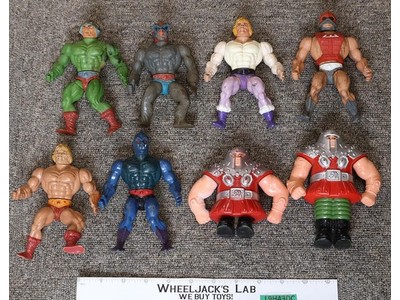 Lot of 8 (#1) He-Man Masters Of The Universe MOTU Vintage 1980s Mattel Figures