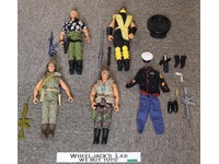 Lot of 4 GI Joe 1990s Hasbro 12" Action Figures and Accessories