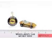 Silhouette Gold Hot Wheels 1967 1968 Mattel USA Vintage Redline RL w/ Button NM