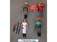 Lot of 4 GI Joe Street Fighters 1990s Hasbro 12" Action Figures and Accessories