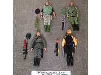Lot of 4 GI Joe 1990s Hasbro 12" Action Figures and Accessories