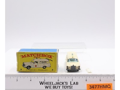Mercedes-Benz Binz Ambulance No. 3 Lesney Matchbox Series 1960's Made In England