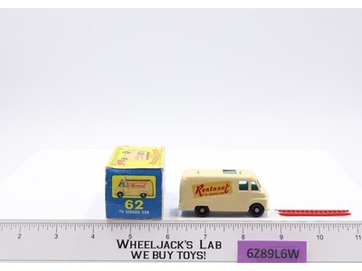 TV Service Van No. 62 Lesney Matchbox Series 1960's Made In England Original Box