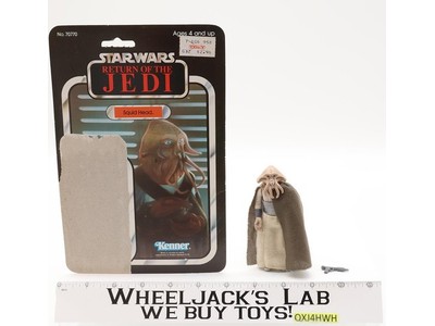 Squid Head 100% Complete 65 Back-A Star Wars ROTJ 1983 Kenner Figure NO REPRO