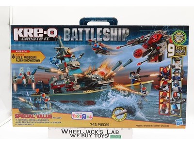 Battleship USS Missouri Alien 743 Pcs Kre-O 9 Figs A0989 Hasbro 2012 NEW SEALED