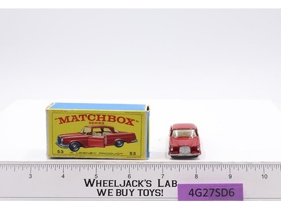 Mercedes-Benz Coupe 53 Lesney Matchbox Series 1960's Made In England Red