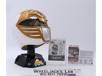 White Ranger Helmet SIGNED Jason David Frank Power Rangers Lightning Collection