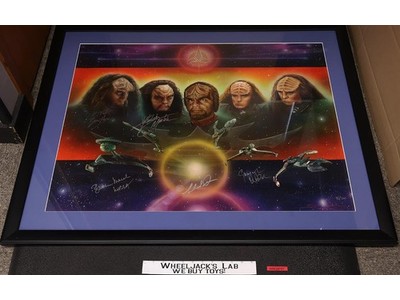 The Five Klingons AUTOGRAPHED O'Reilly Hertzler Dorn March Walsh Poster 25x33