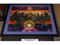 The Five Klingons AUTOGRAPHED O'Reilly Hertzler Dorn March Walsh Poster 25x33