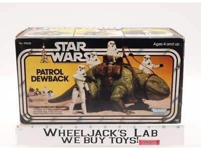 Patrol Dewback 100% Complete W/Box Star Wars 1983 Kenner Action Figure Vehicle