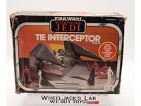 Imperial Tie Interceptor 100% Complete Star Wars ROTJ 1983 Kenner Vehicle