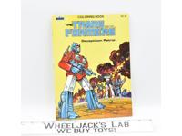 Decepticon Patrol Coloring Book G1 Transformers Optimus Prime Megatron Marvel