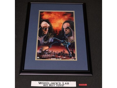 Testament by Fire AUTOGRAPHED Robert O'Reilly & JG Hertzler 8x10 B&W Photograph